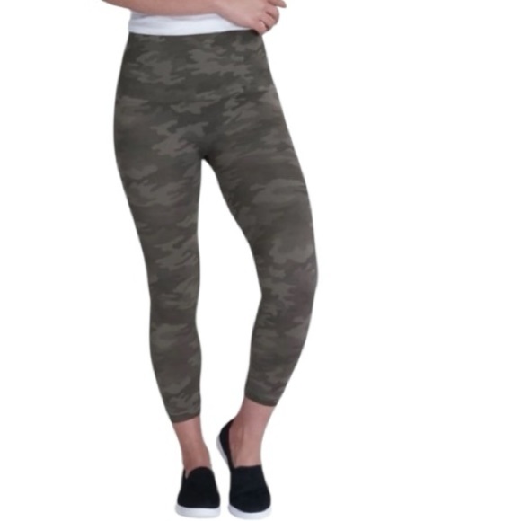 NWT SPANX sage Camo  cropped Women's Leggings - Picture 5 of 5